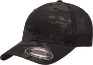 flexfit mens trucker mesh multicam sports & fitness logo