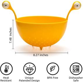 img 2 attached to 🍝 OTOTO Spaghetti Monster Kitchen Strainer: Drain Pasta, Vegetables, and Fruits with Ease - BPA-free and Dishwasher Safe Colander!