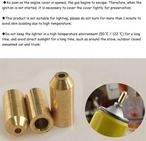 img 1 attached to Acxico 3Pcs Brass Gas Refill Adapter for S.T Dupont Memorial Lighter - Improved SEO