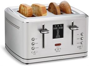 img 1 attached to 🍞 Cuisinart CPT-740 4-Slice Digital Toaster with MemorySet Feature in Silver