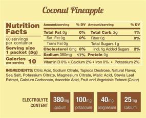 img 2 attached to 🌴 Huma Hydration Drink Mix: Coconut Pineapple Flavor - Low Calorie, High Electrolyte Powder for Sports & Exercise - 100% Natural, 1g Sugar, 10 Calories, Vegan, Gluten Free - 15-Count Pack