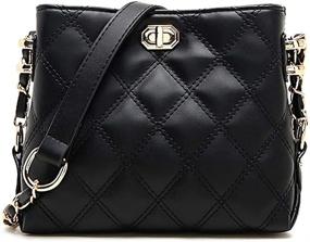 img 2 attached to 👜 Premium Quilted Leather Crossbody Women's Handbags & Wallets by Bestsent