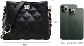 img 1 attached to 👜 Premium Quilted Leather Crossbody Women's Handbags & Wallets by Bestsent