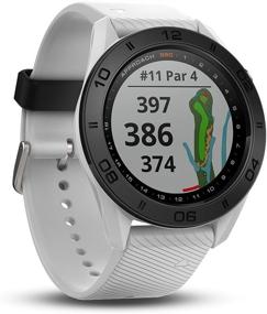 img 3 attached to ⌚ Восстановленные Garmin Approach S60: премиальные часы для гольфа с сенсорным экраном и полноцветными картами CourseView, белые