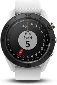 img 2 attached to ⌚ Восстановленные Garmin Approach S60: премиальные часы для гольфа с сенсорным экраном и полноцветными картами CourseView, белые