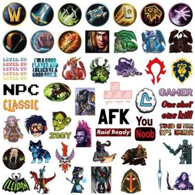 img 3 attached to 💣 50pcs World of Warcraft Stickers Decals for Laptop, Water Bottles, Computer, Skateboard, Luggage, Motorcycle, Car - Cool Bomb Design