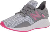 👟 new balance fresh black aluminum girls' athletic shoes: durable, stylish, and perfect for active girls logo