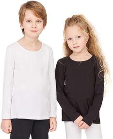 img 4 attached to 👕 GOXU Toddler Sleeve T Shirt UZ 2 WHT 6 7 Girls' Clothing: Stylish Tops, Tees & Blouses for Your Little Princess