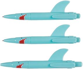 img 1 attached to 🦈 Shark Shaped Pens: Set of 12 Party and School Supplies - Perfect for Favors and Giveaways!