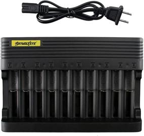 img 4 attached to Skywolfeye 10-Slot Universal Smart Battery Charger for 3.7V Li-ion Rechargeable 🔋 Batteries - Compatible with 18650, 26650, 14500, 16340, 18500, 10440, 18350, 17670 Batteries