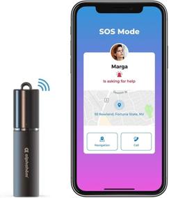 img 4 attached to Alphahom Care Go Personal Alarm - Smart Safety Device for Women, Girls, Kids, and Elderly - Emergency One-to-Many Alert, Real-time GPS Location via App - Grey (No Keychain)