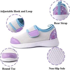 img 3 attached to 👟 YESKIS Toddler Boys Girls Slip-On Tennis Shoes: Comfortable Lightweight Mesh Strap Sneakers for Little Kids