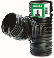 🌿 4-inch black flex-drain adp53702 landscaping drain pipe adapter, flexible t/y логотип