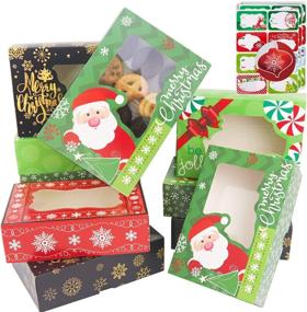 img 4 attached to 🍪 Optimized Christmas Cookie Holiday Container Stickers for Retail Bags & Boxes - Retail Store Fixtures & Equipment