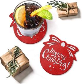 img 3 attached to 🎅 Christmas-themed Drink Coasters for the Holiday Season