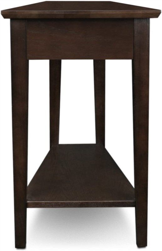 Ehemco 3 Tier X-Side End Table/Cabinet Storage with 3 Baskets Walnut