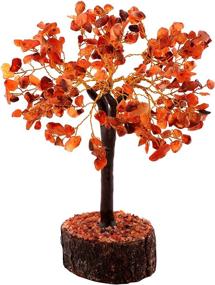 img 2 attached to 🌳 Enhance Energy Flow and Luck with 8-10 Inch Carnelian Chakra Stones Reiki Healing Tree