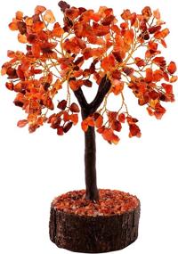 img 3 attached to 🌳 Enhance Energy Flow and Luck with 8-10 Inch Carnelian Chakra Stones Reiki Healing Tree