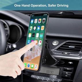 img 1 attached to 📱 CD Slot Car Phone Holder with Air Vent Clip Mount - Compatible with iPhone 11 Pro Max, Galaxy S10 and More