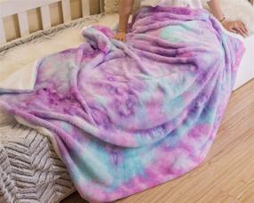 img 1 attached to 🛋️ STAOLENE Faux Fur Throw Blankets: Luxurious Decorative Throws for Cozy Living Rooms, Sofas, and Beds in Pink Purple (51"x63")