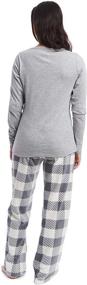 img 2 attached to 👖 Comfy and Cozy: Cherokee Women's Soft Pajama Shirt and Pants Set