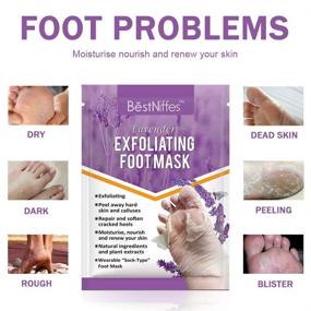 img 2 attached to 👣 Natural Lavender Foot Peeling Mask - Exfoliating Booties to Soften Calluses - Achieve Baby-Soft Feet in Just 7 Days