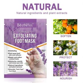 img 3 attached to 👣 Natural Lavender Foot Peeling Mask - Exfoliating Booties to Soften Calluses - Achieve Baby-Soft Feet in Just 7 Days