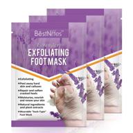 👣 natural lavender foot peeling mask - exfoliating booties to soften calluses - achieve baby-soft feet in just 7 days logo