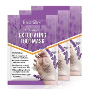 img 4 attached to 👣 Natural Lavender Foot Peeling Mask - Exfoliating Booties to Soften Calluses - Achieve Baby-Soft Feet in Just 7 Days