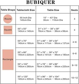 img 3 attached to 🍽️ BUBIQUER Anti-Fading Tablecloth: Dust-Proof Decoration for Food Service Equipment & Supplies