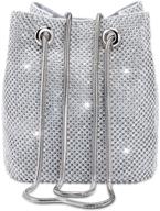 💎 sparkling rhinestone crystal clutch: elegant mini evening bags for party, prom, wedding - small shoulder cross-body purses for women logo