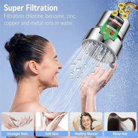 img 1 attached to High Pressure Shower Head with Filter Cartridge - 15 Stage Hard Water Shower Filter for Chlorine and Harmful Substance Removal