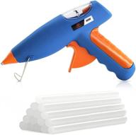 🔧 fl hot glue gun - high temperature hot melt glue gun kit with 15 glue sticks - ideal for packaging, diy, arts & craft, repair and more (deep blue 80w) logo