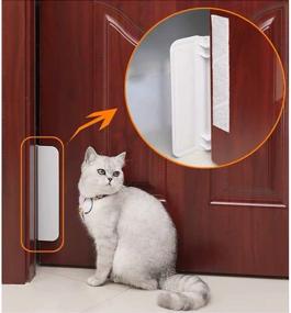 img 4 attached to White Nomee Pets Automotive Door Opener - Cat and Pet Door - Multi-Functional Access Door for Automotive Use - Private Entrance for Pets