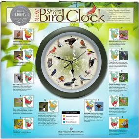 img 2 attached to 🐦 Mark Feldstein Singing Bird Wall Clock - Limited Edition 20th Anniversary, 13 Inch