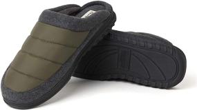 img 3 attached to Dearfoams Womens Quilted Slipper Medium Men's Shoes