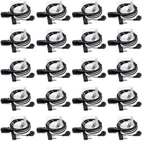 img 4 attached to 20 Pack Retevis Kenwood PUXING Baofeng UV5R UV82 UV5R 888S 777S H777 Radio ABC GOOD Efg 2 Pin Earpiece Covert Air Acoustic Tube Retevis PTT MIC in-Ear Headset