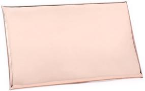 img 2 attached to BYSUMMER MARKFRAN Rose Gold Metallic Envelope Clutch Evening Purse Handbag for Wedding Cocktail Party