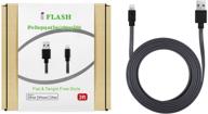 [apple mfi certified] iflash (3 feet) flat &amp logo