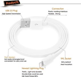 img 2 attached to [Apple MFi Certified] IFlash (3 Feet) Flat &Amp