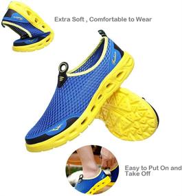 img 2 attached to Swimming Walking Exercise Men's Shoes and Athletic Gear by GOOD STUDIOS