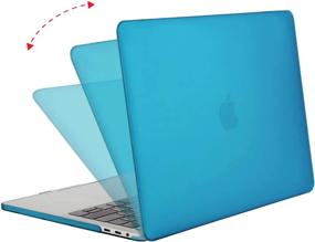 img 1 attached to 💻 MOSISO MacBook Pro 13 inch Case 2016-2020 Release A2338 M1 A2289 A2251 A2159 A1989 A1706 A1708, Aqua Blue Hard Shell Cover - for Touch Bar and Non-Touch Bar Models, Offering Enhanced Protection