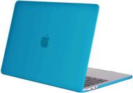 💻 mosiso macbook pro 13 inch case 2016-2020 release a2338 m1 a2289 a2251 a2159 a1989 a1706 a1708, aqua blue hard shell cover - for touch bar and non-touch bar models, offering enhanced protection logo