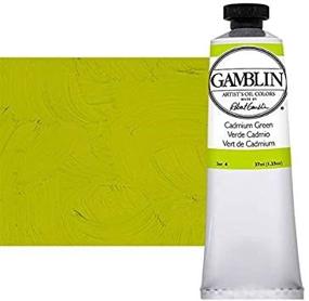 img 3 attached to 🎨 37ml Gamblin Artist Oil - Cadmium Green