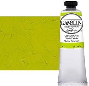 img 1 attached to 🎨 37ml Gamblin Artist Oil - Cadmium Green