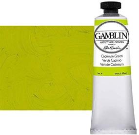 img 2 attached to 🎨 37ml Gamblin Artist Oil - Cadmium Green