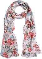 🌹 enhance your style with our elegant roses print floral scarf logo