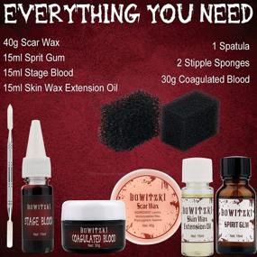 img 3 attached to 🎃 Bowitzki SFX Makeup Kit: Ultimate Halloween Special Effects - Scar Wax, Scab Blood, and More!