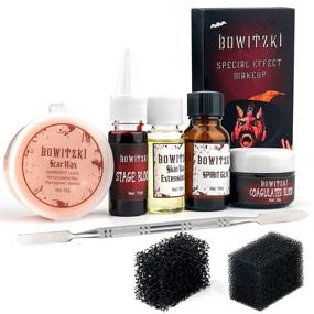 img 4 attached to 🎃 Bowitzki SFX Makeup Kit: Ultimate Halloween Special Effects - Scar Wax, Scab Blood, and More!
