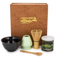 🍵 premium matcha tea gift box set - experience the authentic matcha tea ceremony with matcha dna (brown) logo